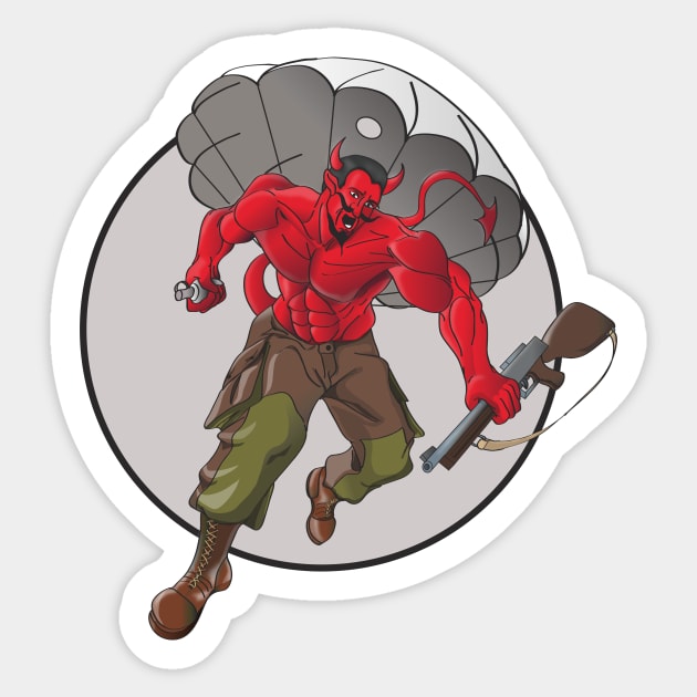 508 Paratroop Devil Sticker by Baggss